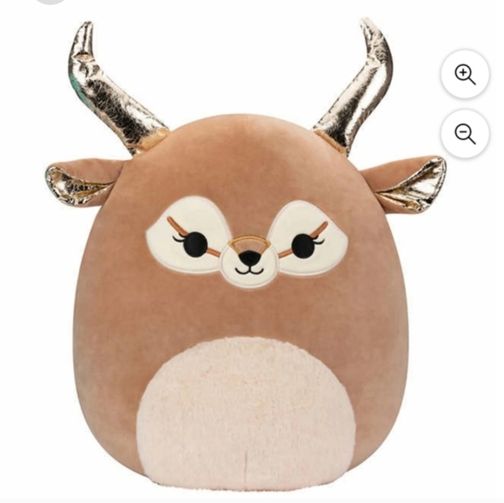 Kellytoy Squishmallows 16" Kieli the Antelope with Golden Antlers deer nwt